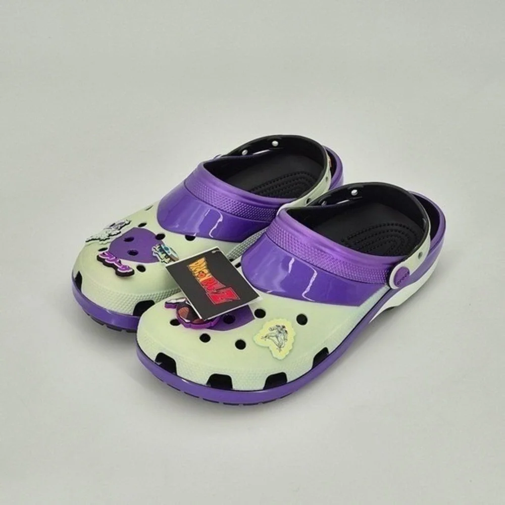 Crocs Dragon Ball Z Frieza Classic Clogs Adult Men's Size 11 NWB Purple Unisex